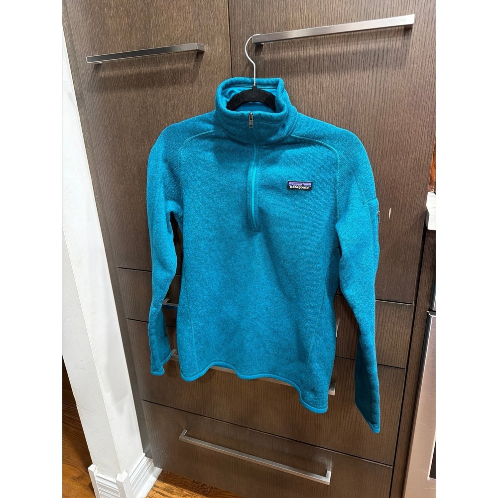 Patagonia Women's Better Sweater 1/4-Zip Fleece teal medium